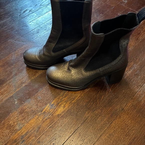 HOMERS Boots- metallic black- 38.5 - Picture 1 of 6